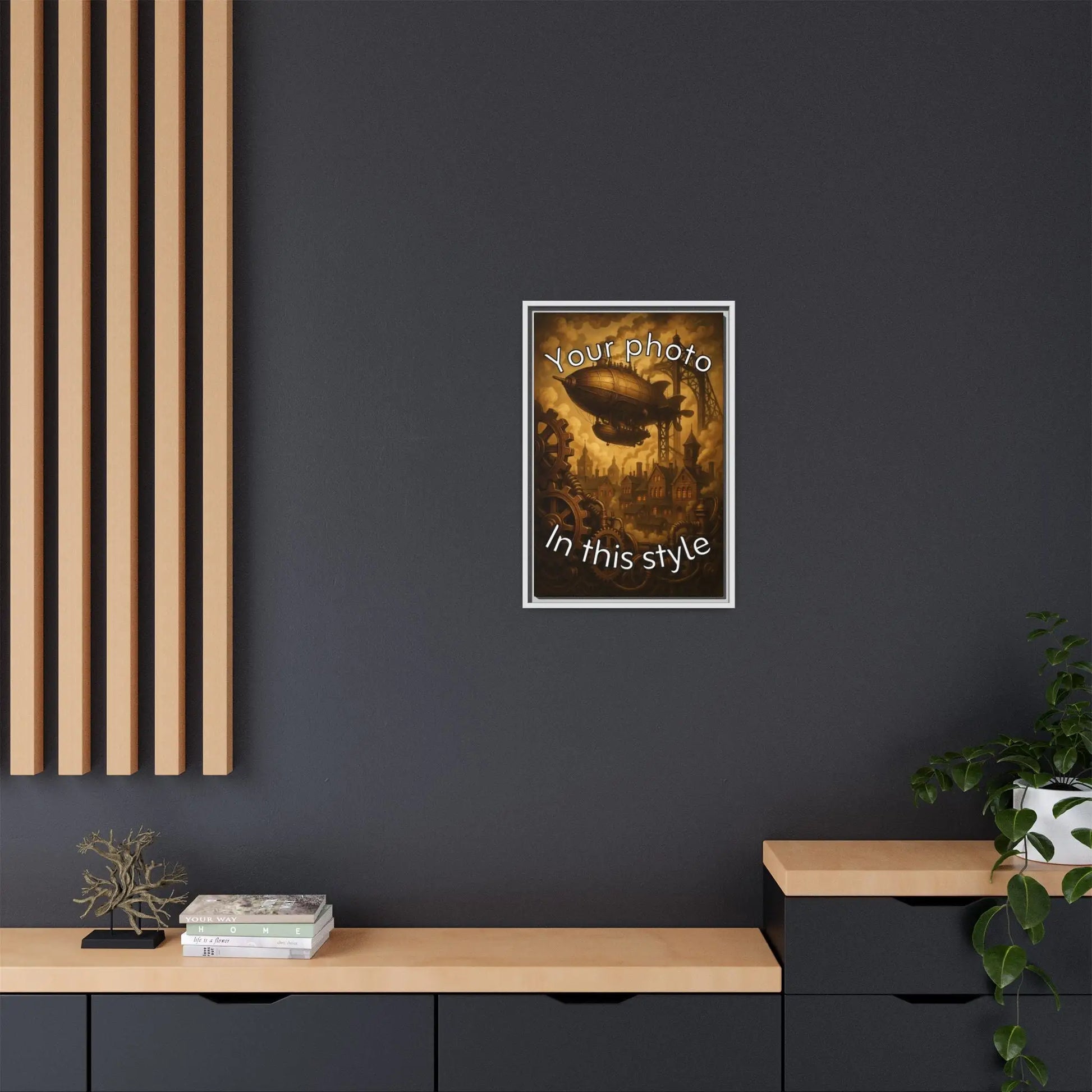 Framed Canvas Art - Clockwork Sepia - Vertical - 16″ x 24″ (Vertical) / White / 1.25’’ - Canvas