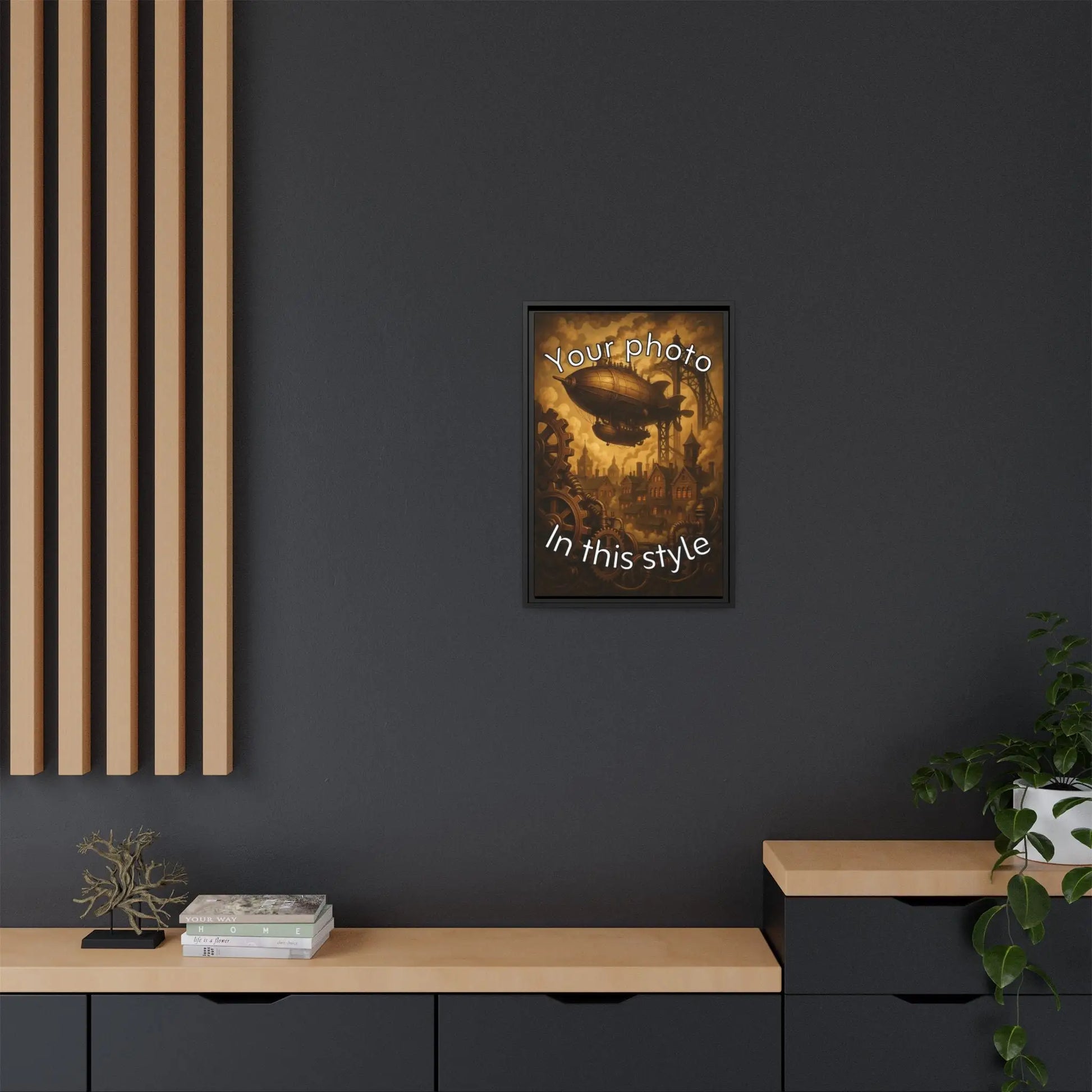 Framed Canvas Art - Clockwork Sepia - Vertical - 16″ x 24″ (Vertical) / Black / 1.25’’ - Canvas