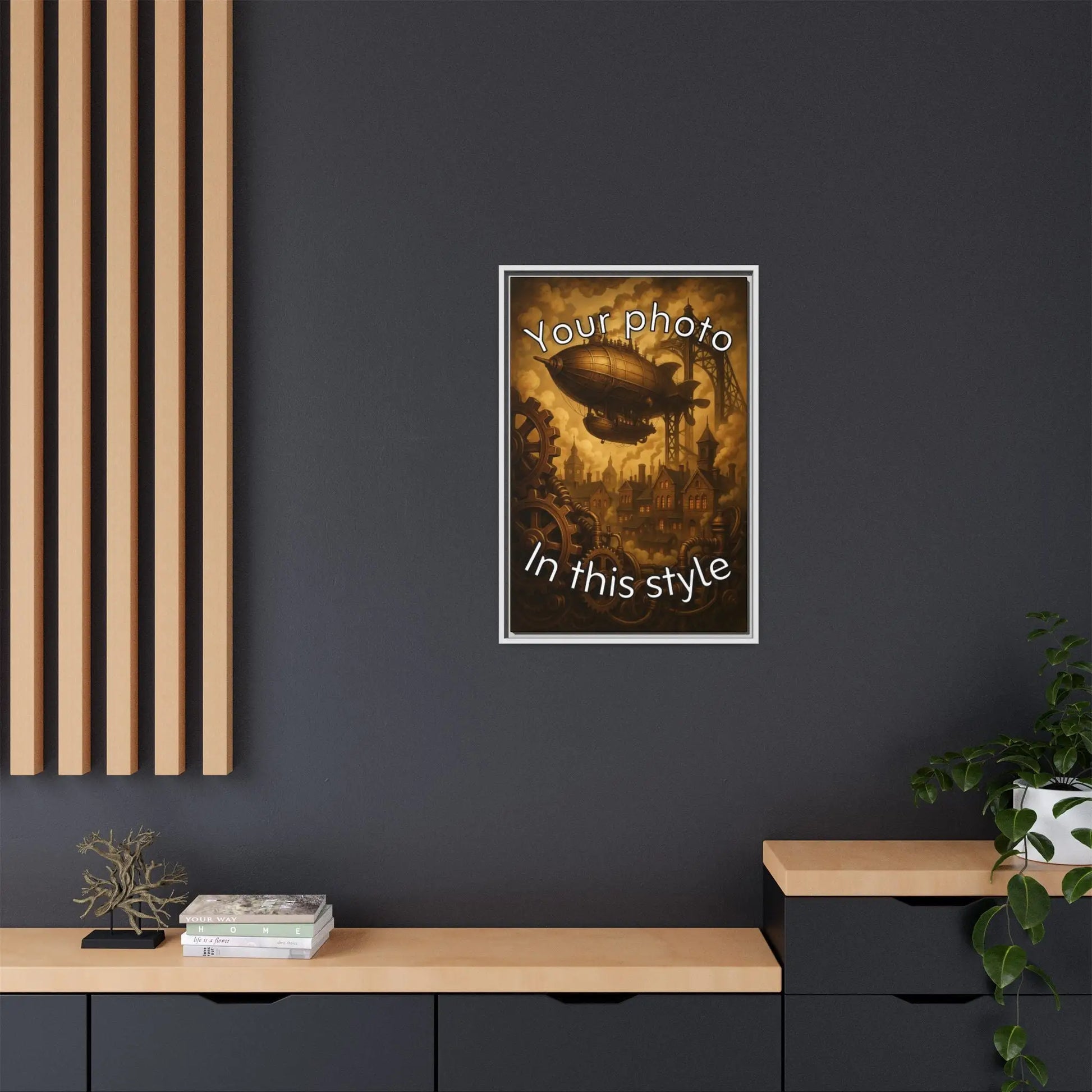 Framed Canvas Art - Clockwork Sepia - Vertical - 20″ x 30″ (Vertical) / White / 1.25’’ - Canvas